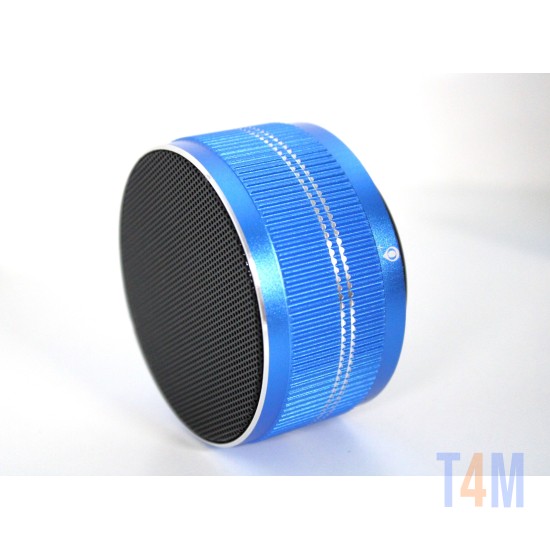 MINI COLUNA DE SOM BLUETOOTH TWS F6643 3W AZUL